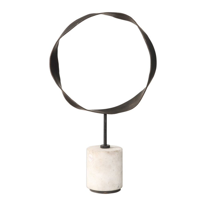 Rilynn Metal Marble Ring Sculpture Uttermost 1