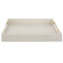 Uttermost Wessex White Shagreen Tray | Outlet