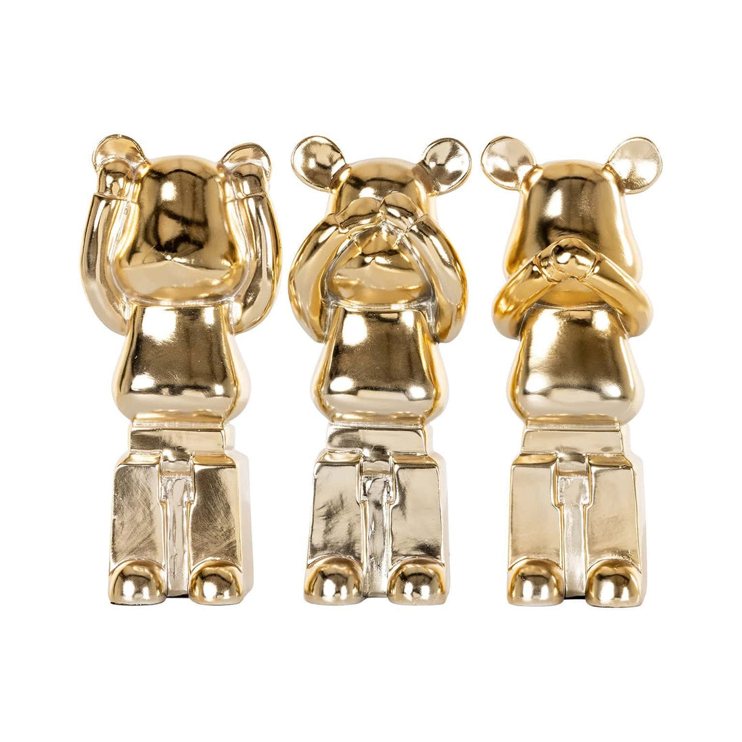 Berna Set of 3 Decorative Objects - Gold Richmond 1