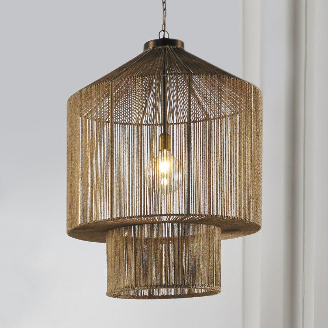 Akemi Jute Pendant Light