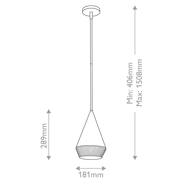 Daphne Pendant Light - Matte Black