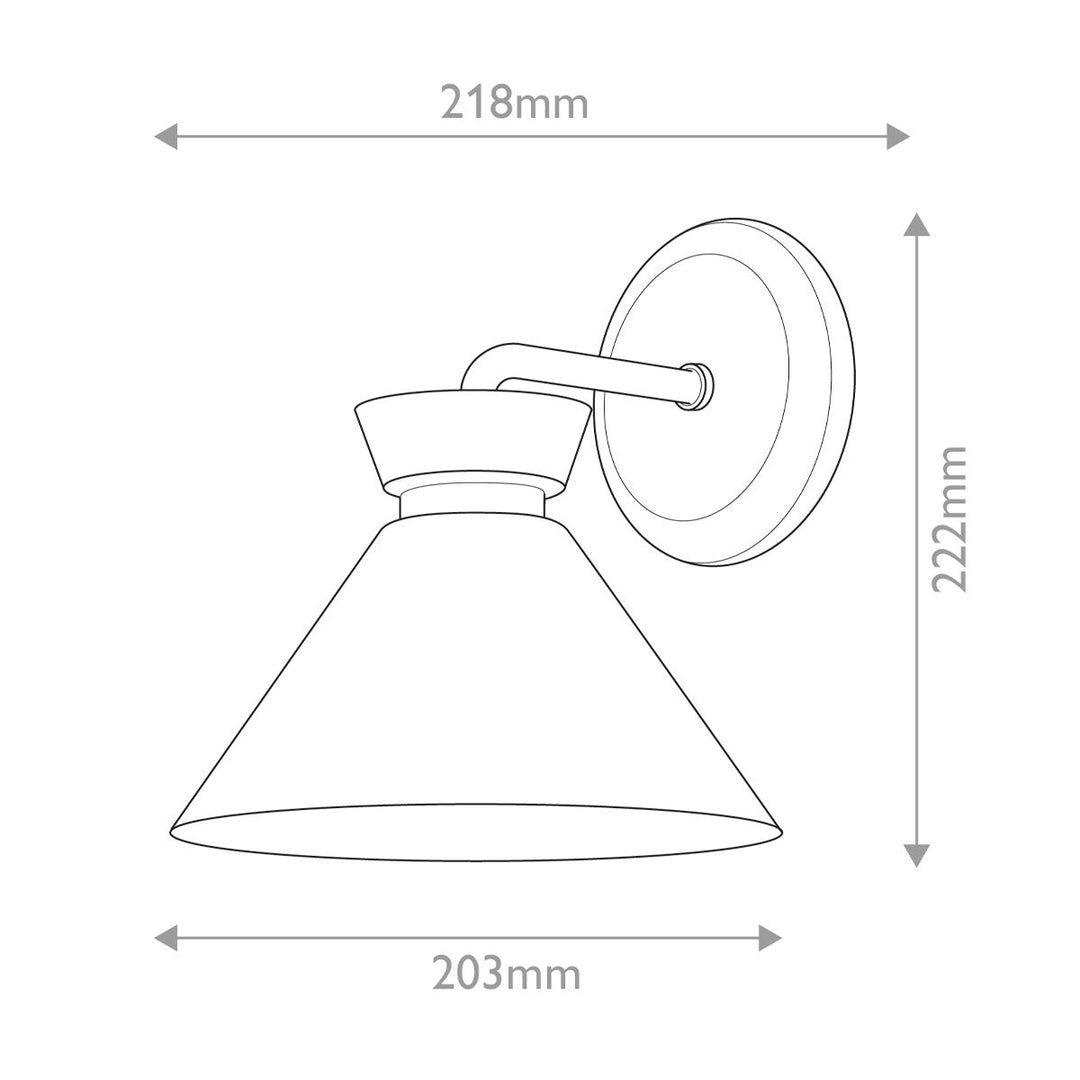 Halston Wall Light - Matte Black