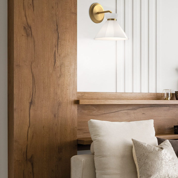 Halston Wall Light - Brushed Gold