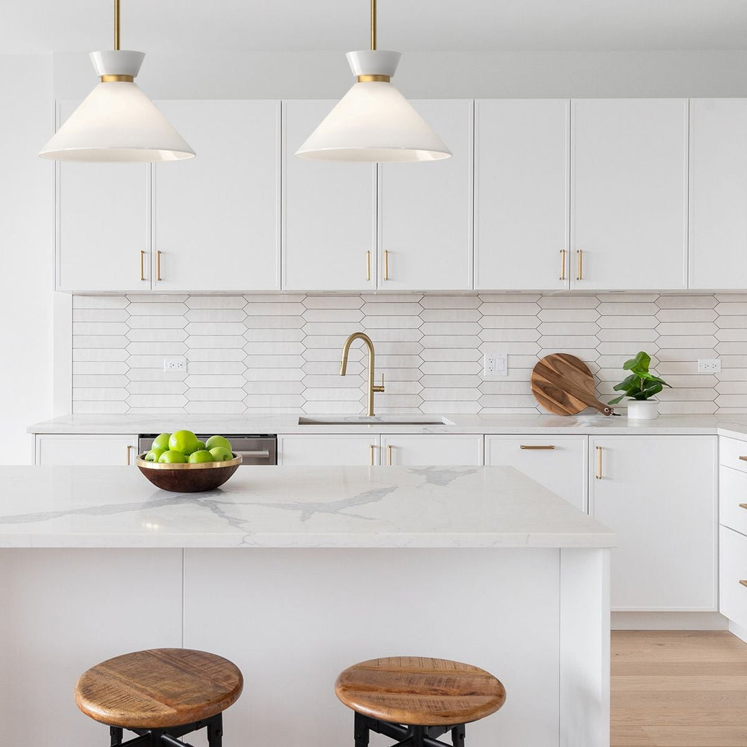 Halston Pendant Light - Brushed Gold