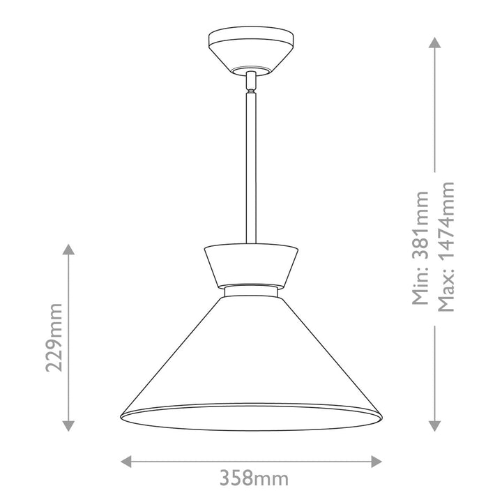 Halston Pendant Light - Brushed Gold