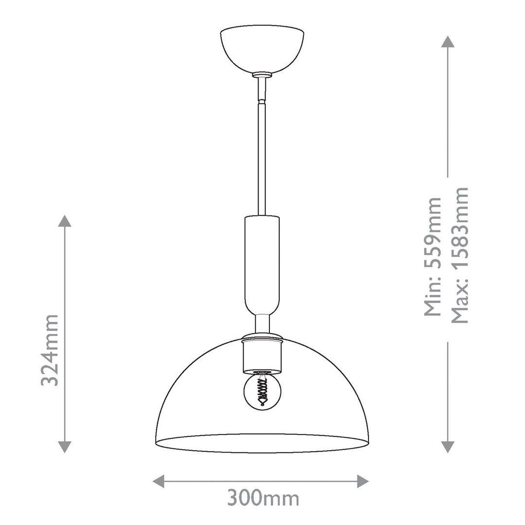 Jude Pendant Light - Brushed Gold