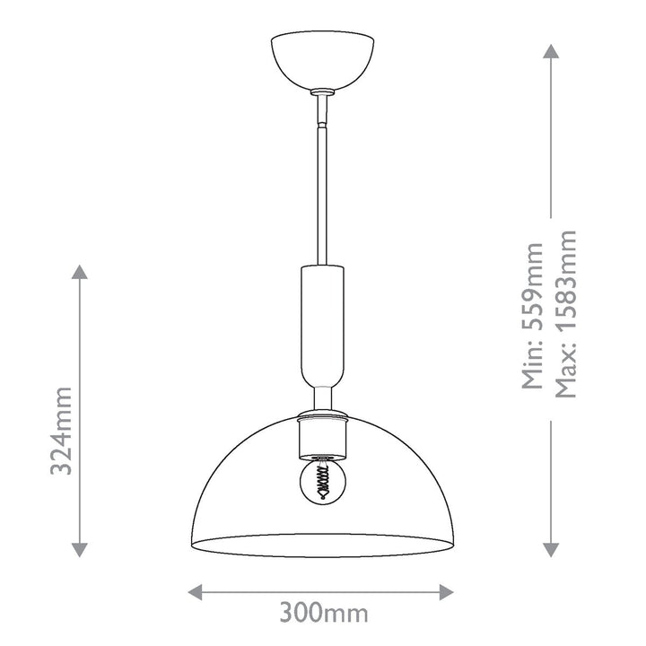 Jude Pendant Light - Brushed Gold