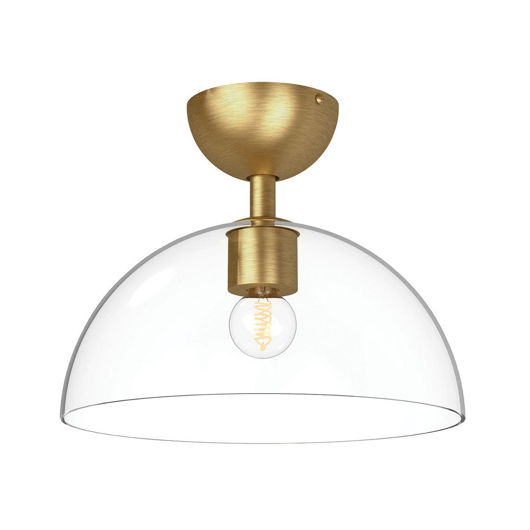 Jude Semi Flush Ceiling Light - Brushed Gold