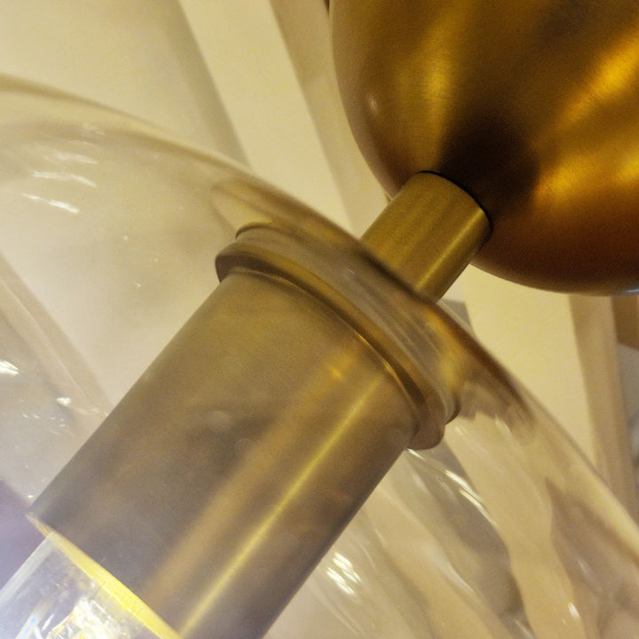 Jude Semi Flush Ceiling Light - Brushed Gold