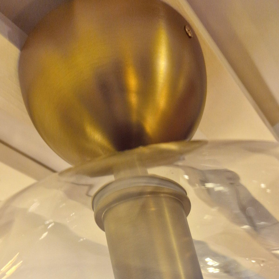Jude Semi Flush Ceiling Light - Brushed Gold