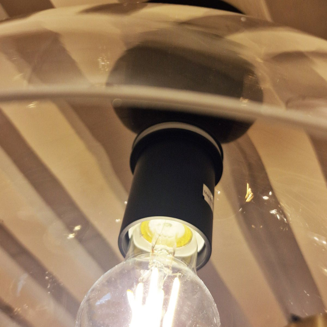 Jude Semi Flush Ceiling Light - Matte Black