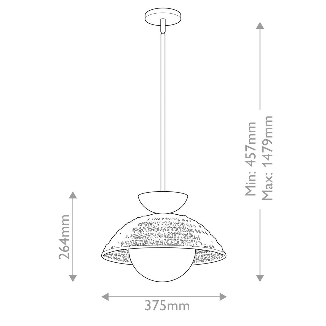 Perth Pendant Light - Matte Black