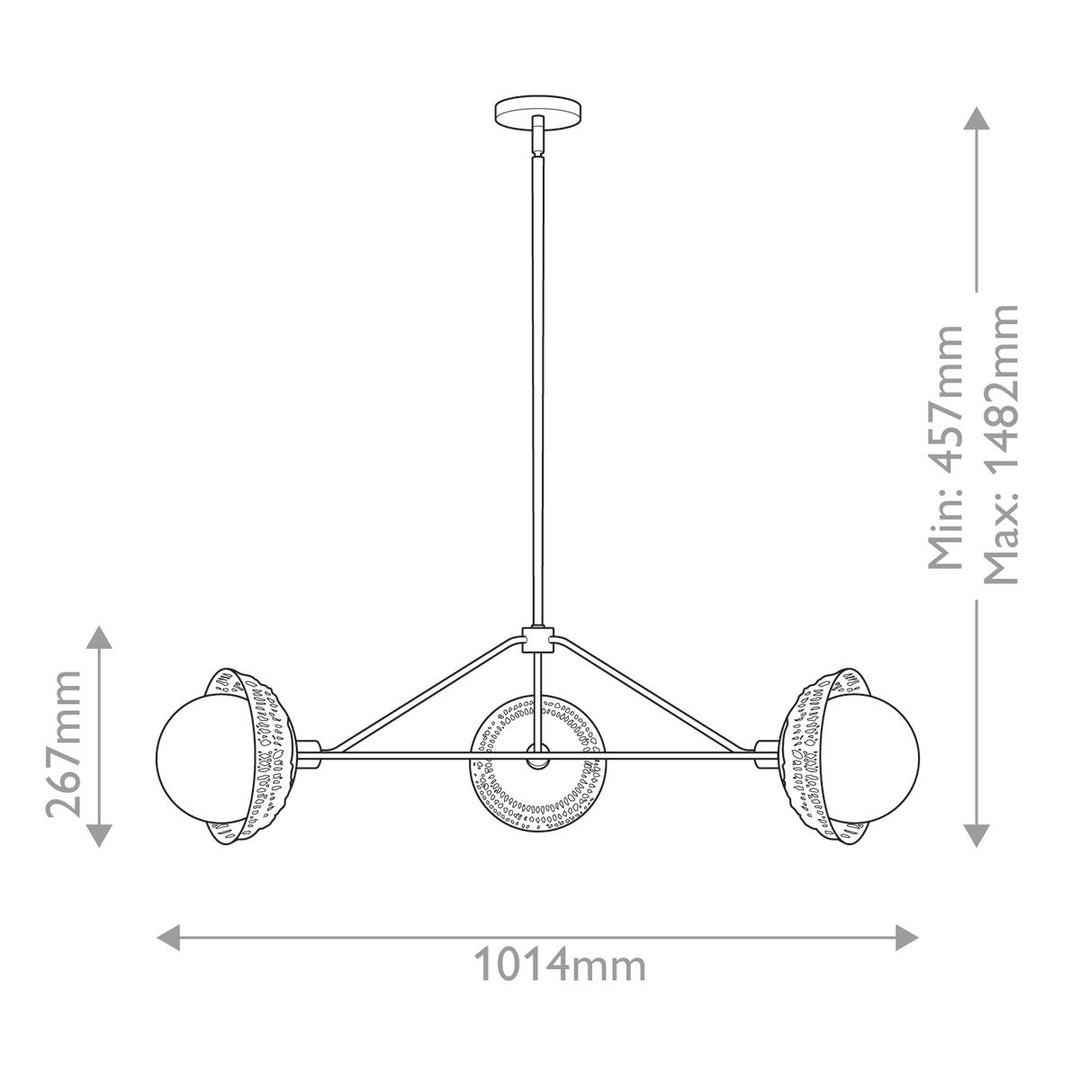 Perth Chandelier - Matte Black