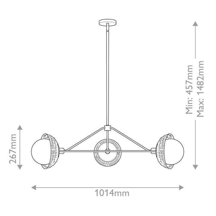 Perth Chandelier - Matte Black