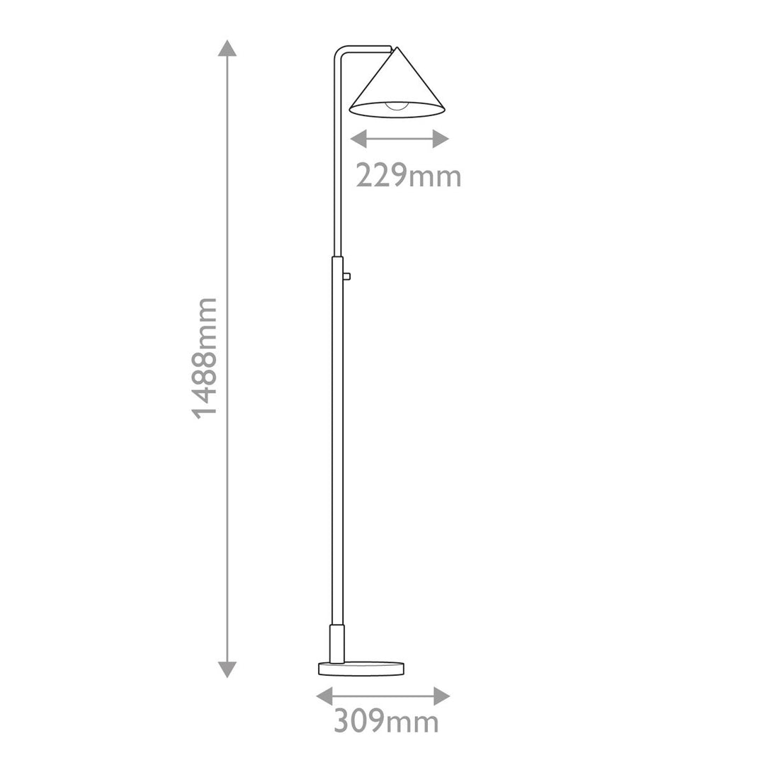 Remyck Floor Lamp - Brushed Gold
