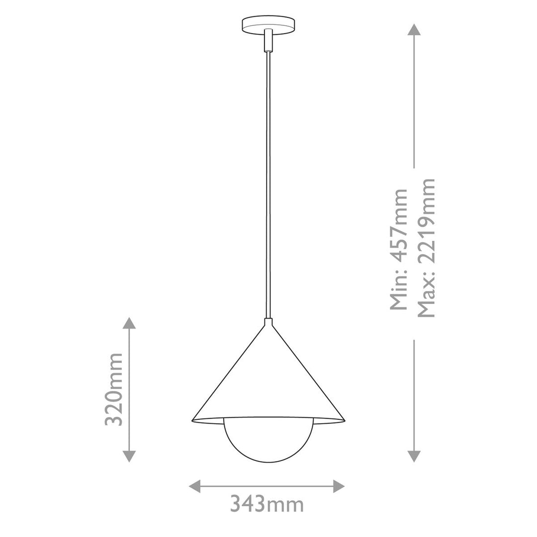 Remyck Pendant Light - Brushed Gold