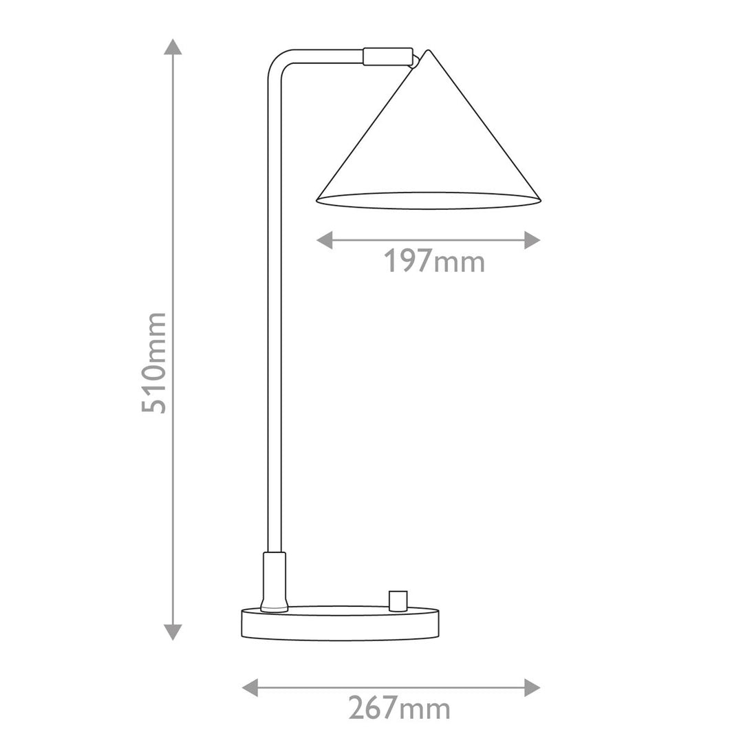 Remyck Table Lamp - Brushed Gold