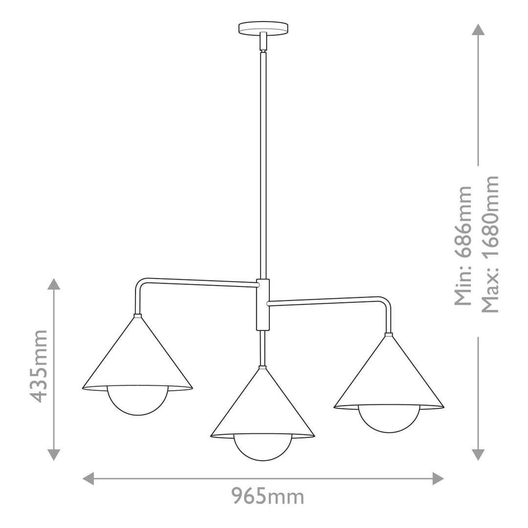 Remyck Chandelier - Matte Black