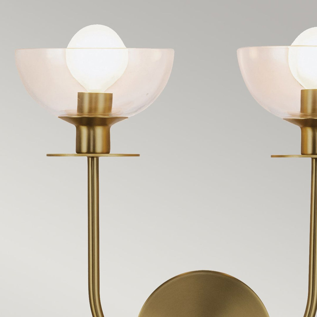 Sylvia 2 Wall Light - Brushed Gold