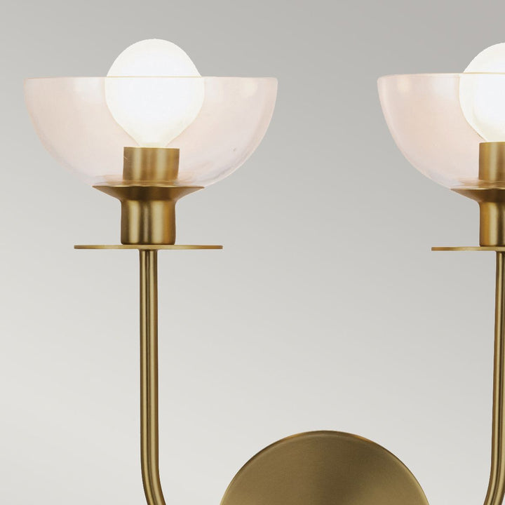 Sylvia 2 Wall Light - Brushed Gold