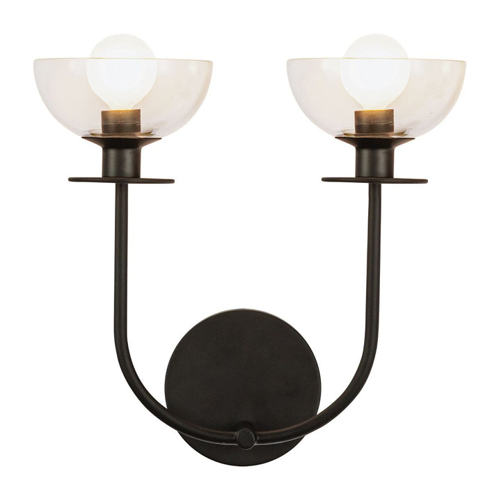 Sylvia 2 Wall Light - Matte Black