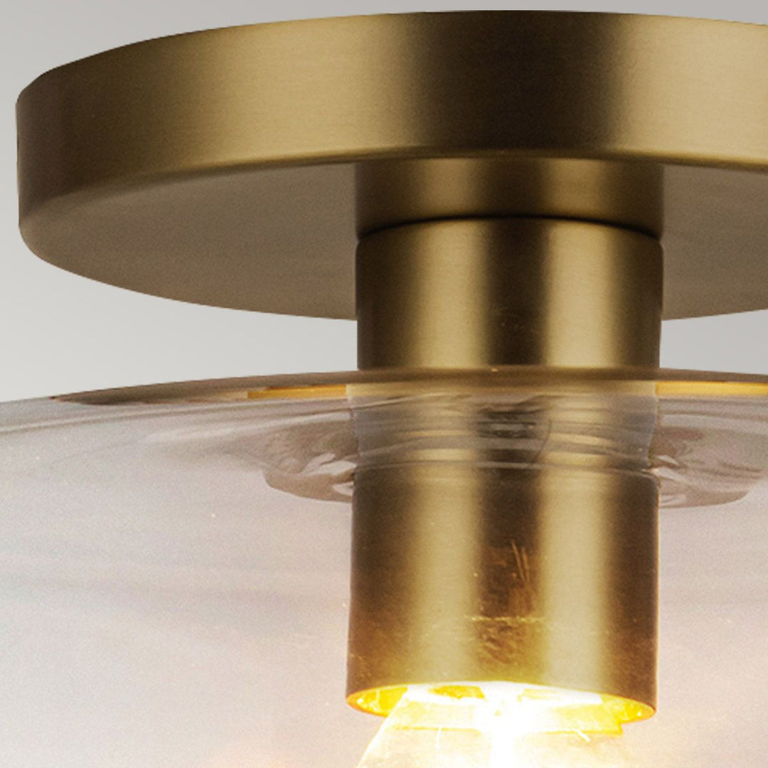Sylvia Semi Flush Ceiling Light - Brushed Gold