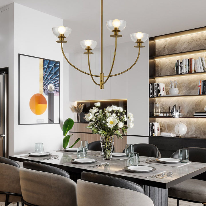 Sylvia Chandelier - Brushed Gold