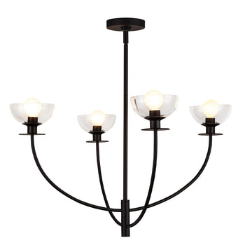 Sylvia Chandelier - Matte Black