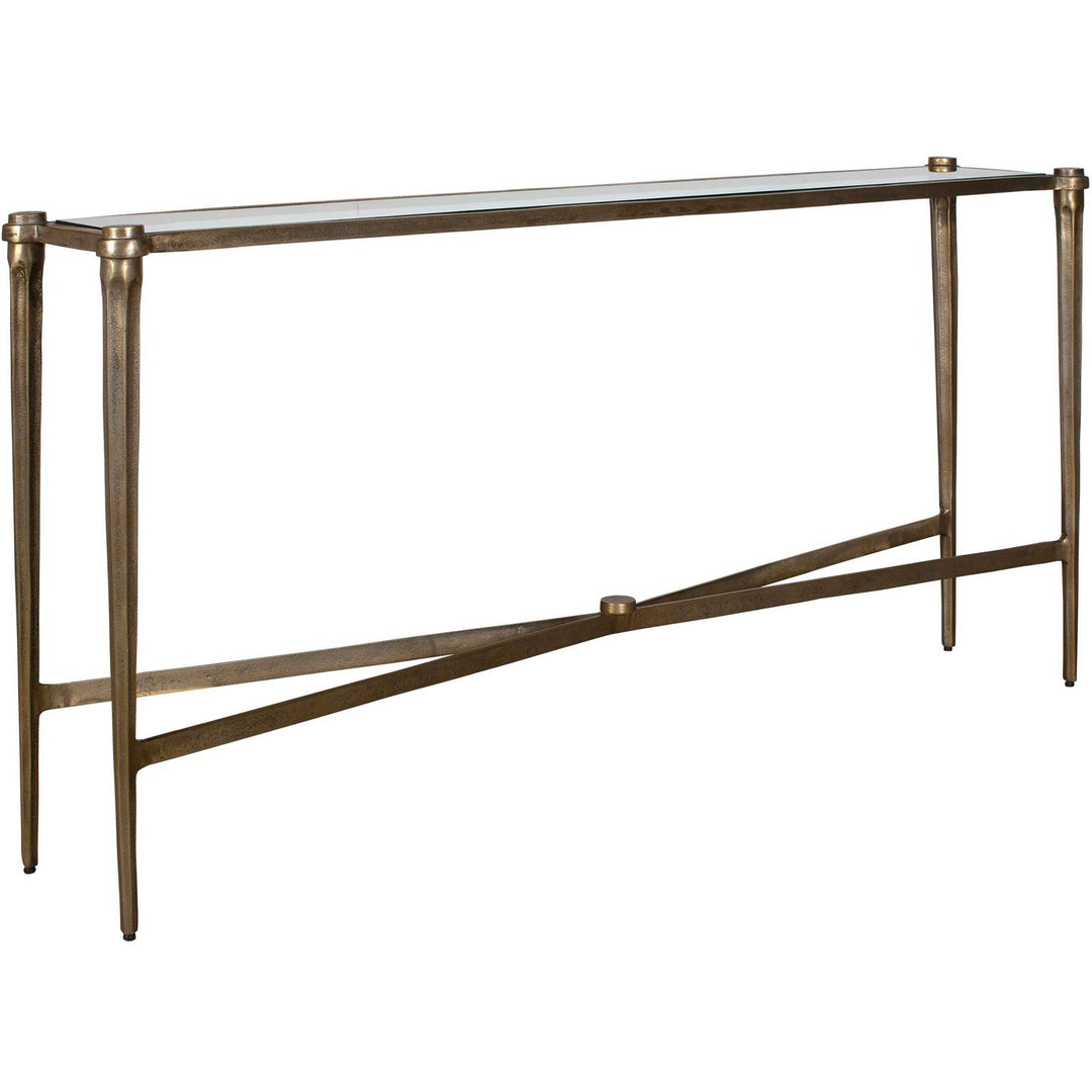 Amara Console Table - Antique Brass