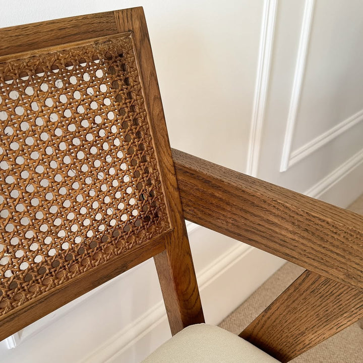 Phoenix Accent Chair - Smoked Wood & Ecru LPD Home 8