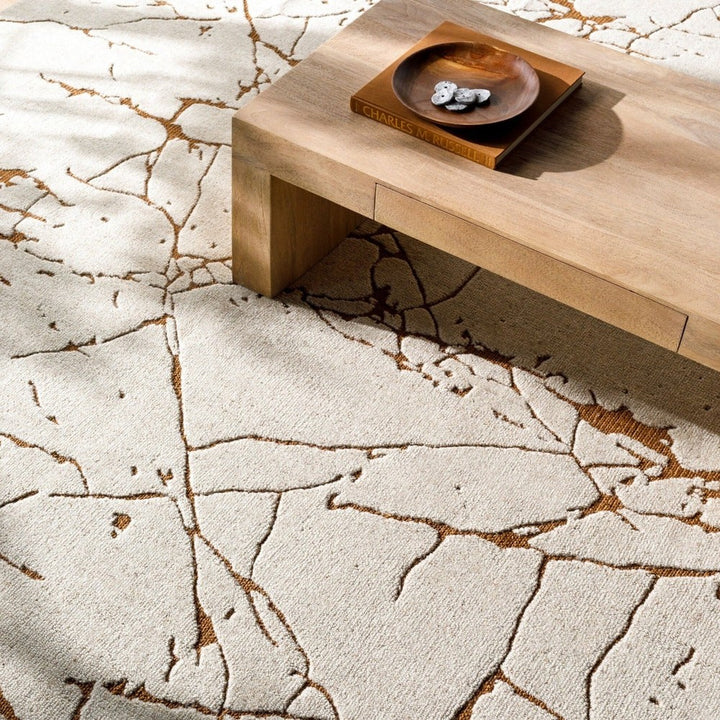 Arbora Hand Knotted Rug - Cream Keiichi 2