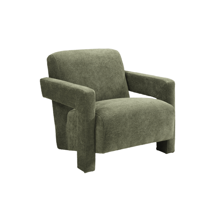 Apex Angular Armchair (Crib 5) - Soft Weave Olive