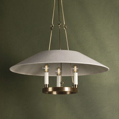 Archive 3 Light Chandelier - Patina Brass