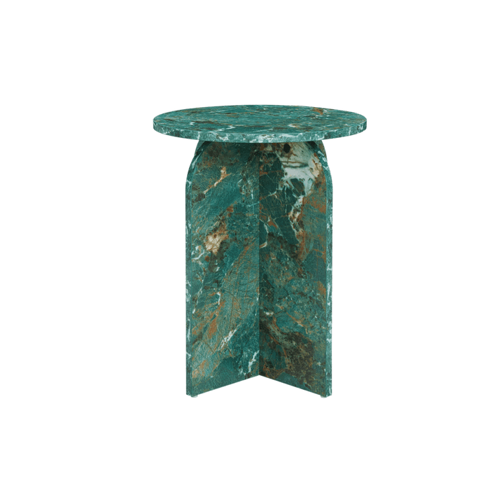 Arco Round Side Table - Amazon Green