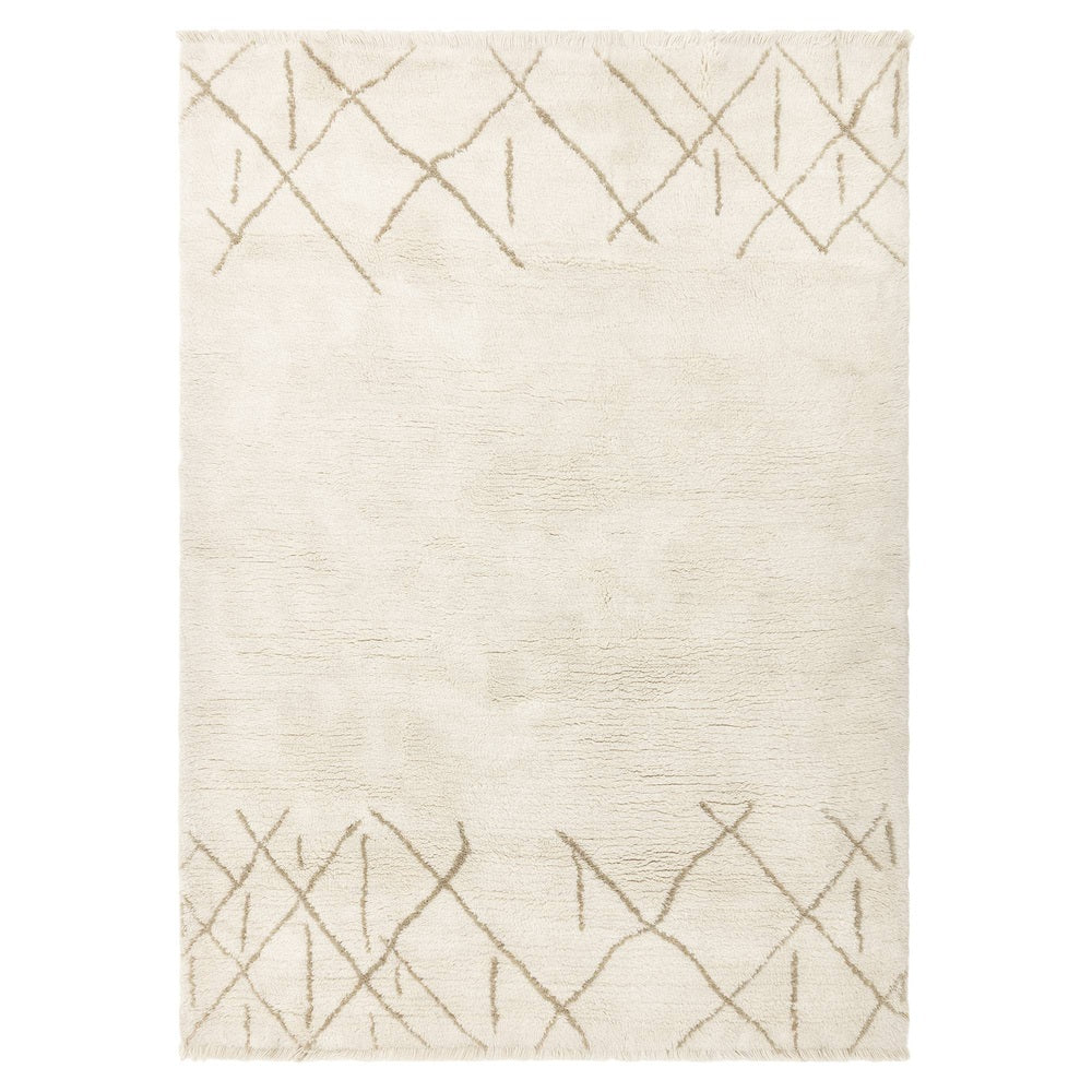 Azera Crosshatch Rug - Cream