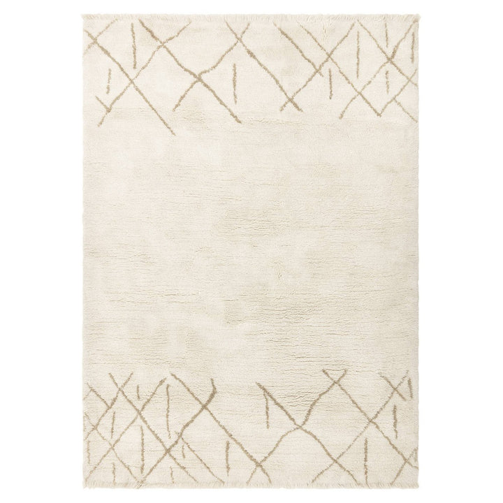 Azera Crosshatch Rug - Cream