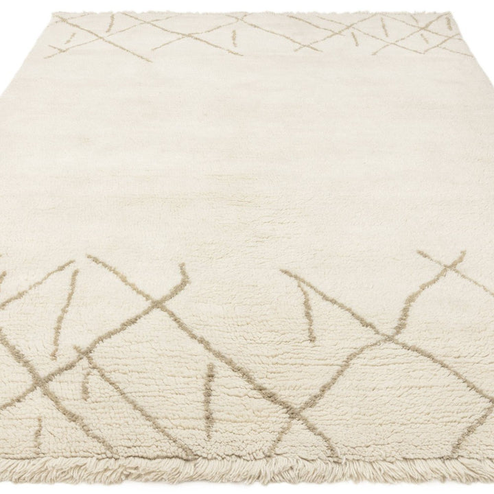 Azera Crosshatch Rug - Cream