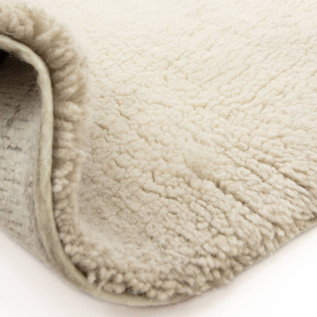 Azera Crosshatch Rug - Cream