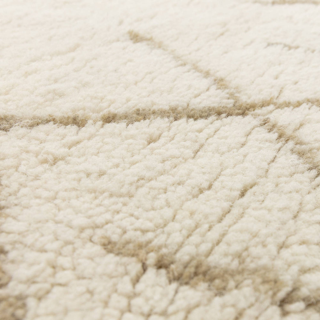 Azera Crosshatch Rug - Cream