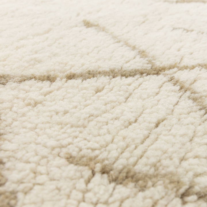Azera Crosshatch Rug - Cream