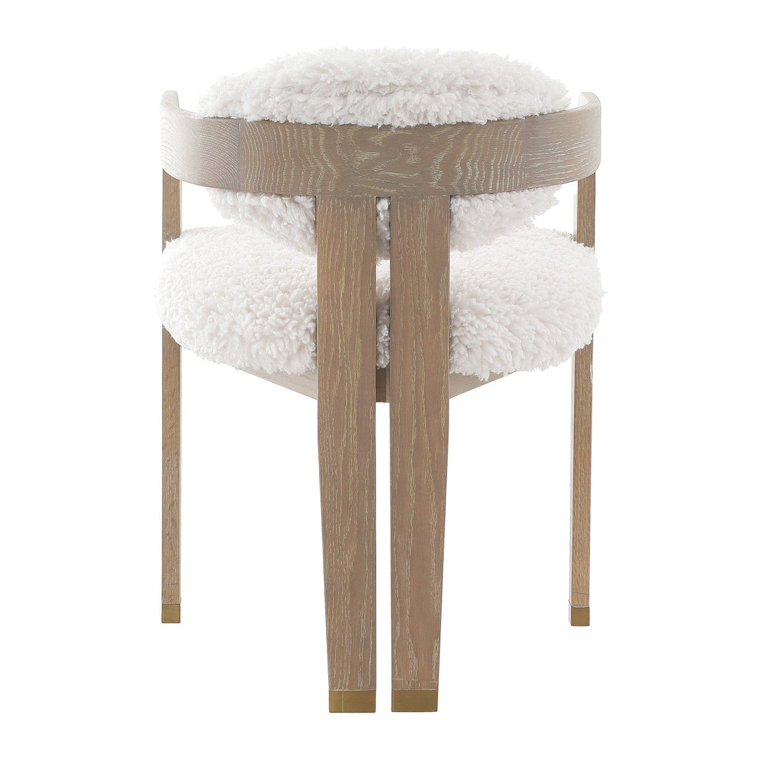 Baaab Faux Sheepskin Dining Chair Keiichi 4
