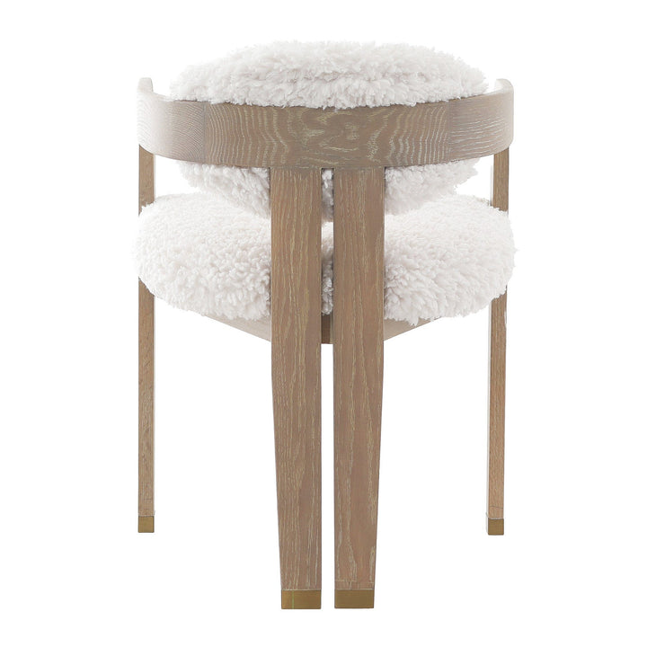 Baaab Faux Sheepskin Dining Chair Keiichi 4