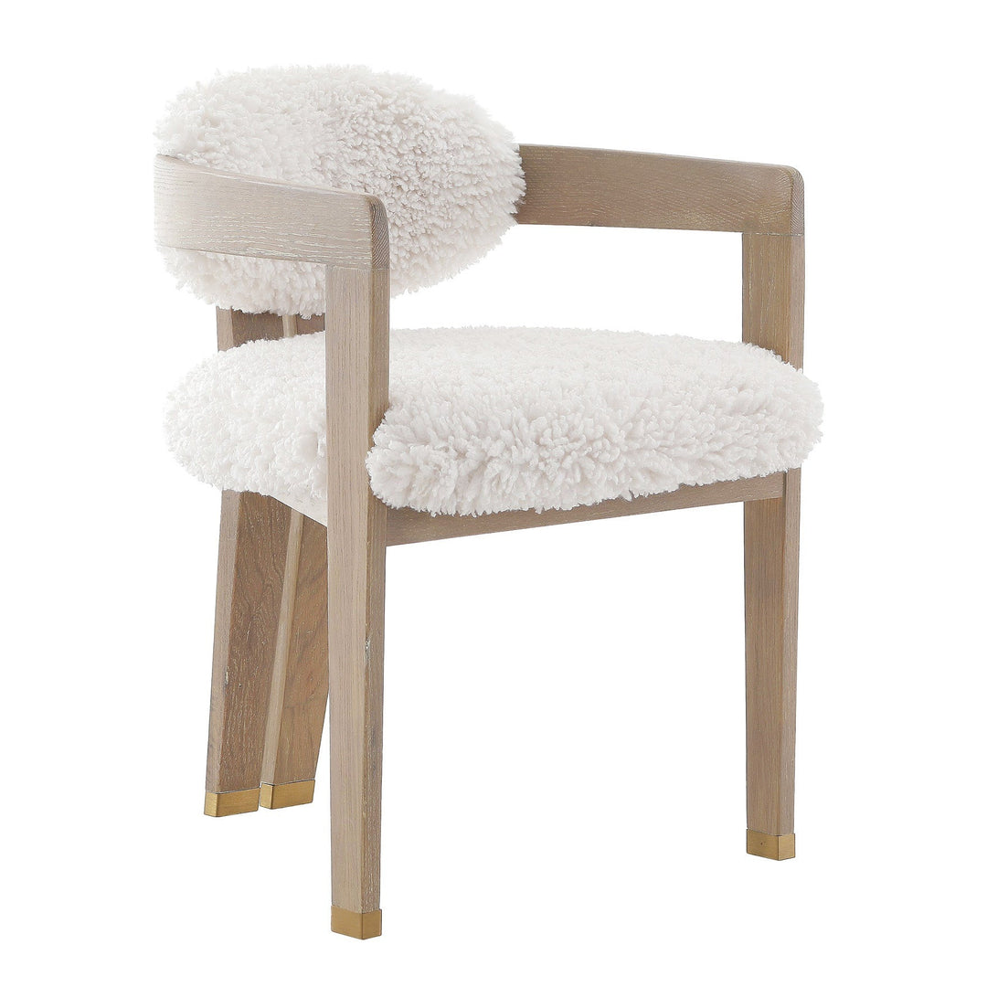 Baaab Faux Sheepskin Dining Chair Keiichi 3