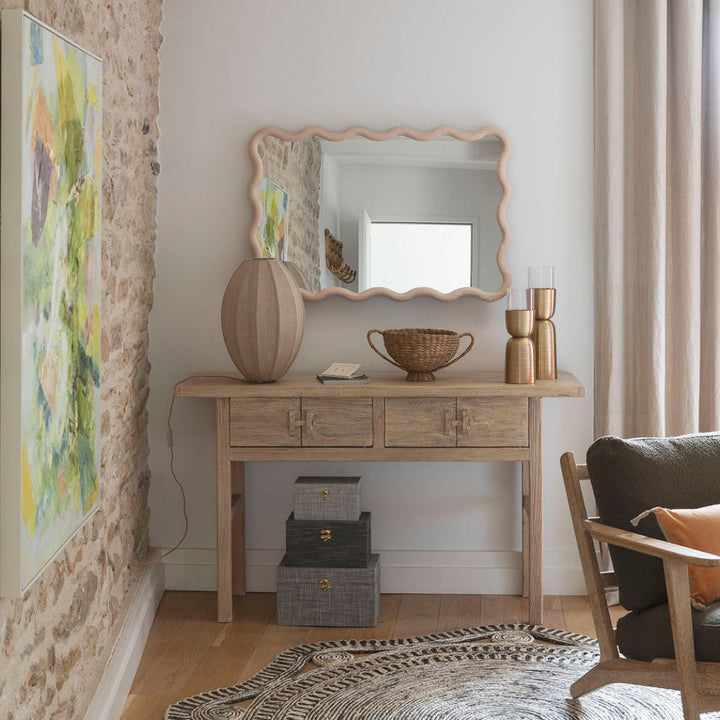 Bao Recycled Natural Elm Console Table