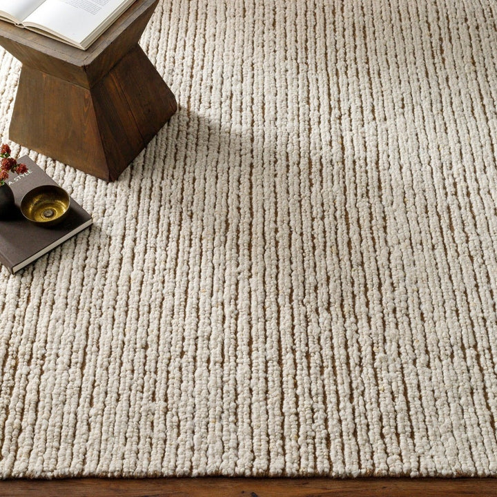 Brentford Hand Woven Rug - Cream Keiichi 3