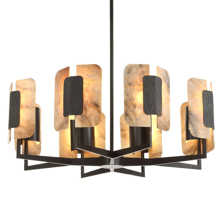 Open Book 8 Light Chandelier