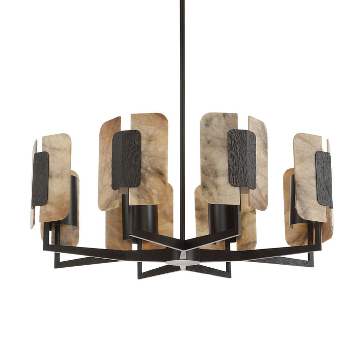 Open Book 8 Light Chandelier