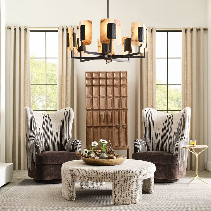 Open Book 8 Light Chandelier