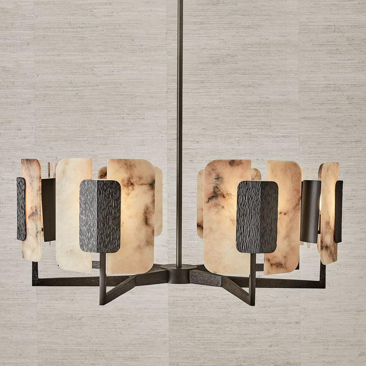 Open Book 8 Light Chandelier
