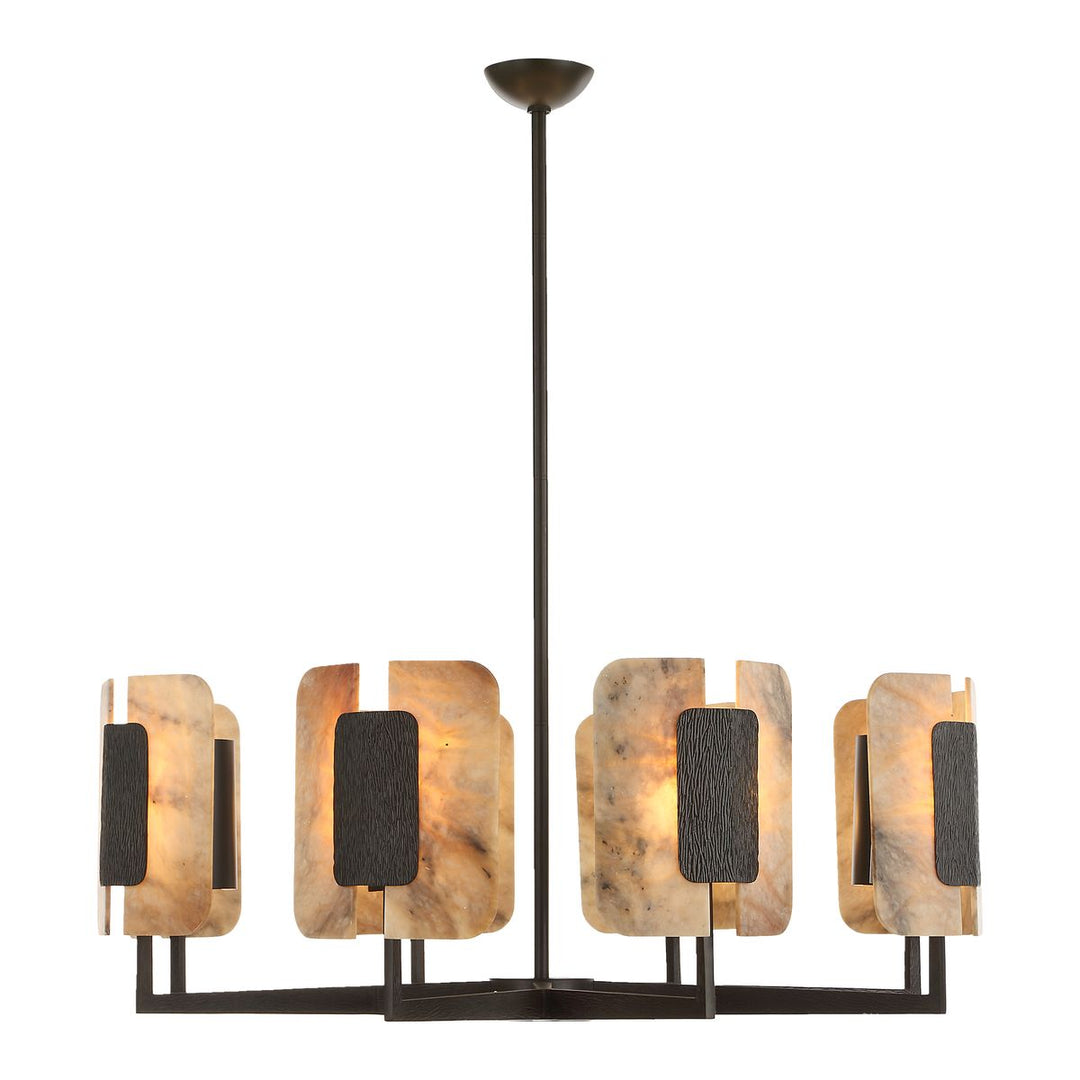Open Book 8 Light Chandelier